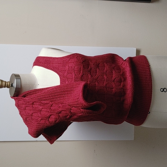 Ally Mae Cardigan & Tank Sweater Set Burgundy M - Picture 8 of 17
